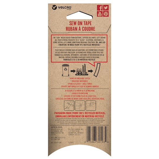 VELCRO® Brand Recycled Sew on Tape